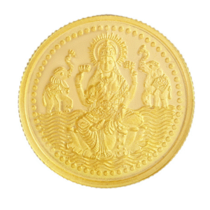 Malabar Gold 22k 916 Purity Laxmi 1g Gold Coin