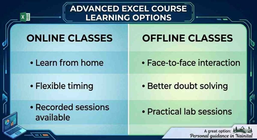 advanced execl courese.