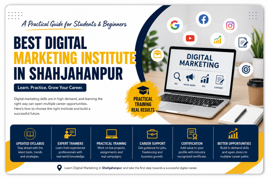 Best digital marketing institute in Shahjahanpur