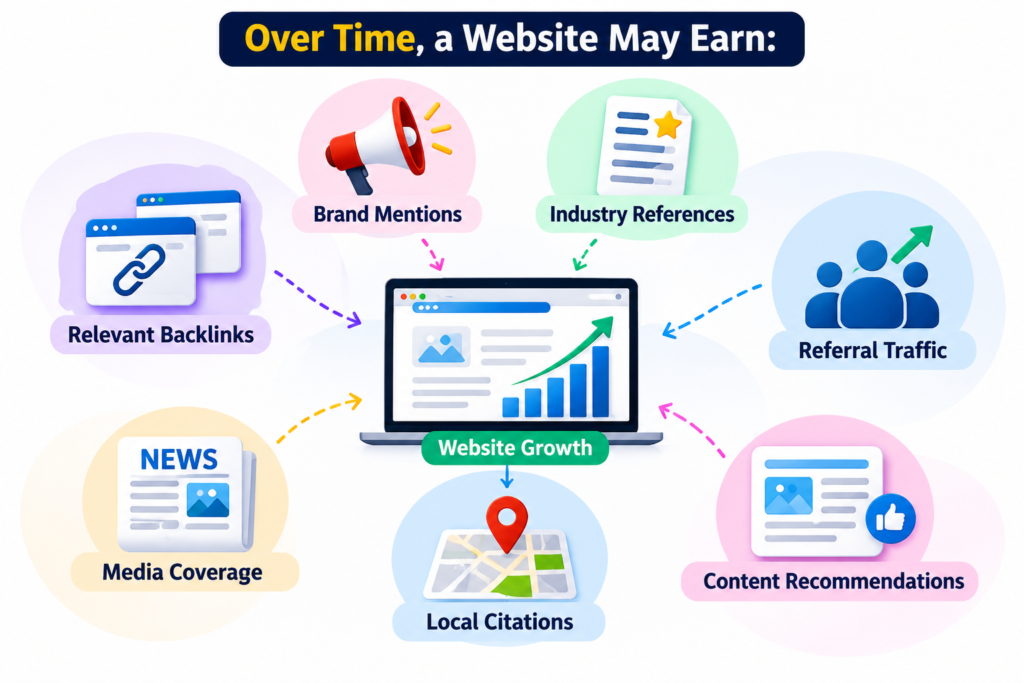 Off-page SEO services for building backlinks, brand mentions, referral traffic, and website growth.