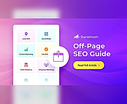 What is off-page SEO – off-page SEO guide showing local SEO, social media, content marketing, link building, public relations, and influencer marketing
