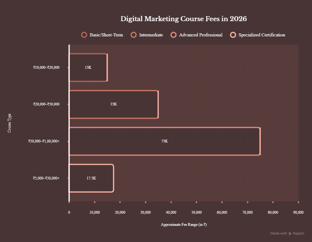 digital marketing course fees guide 2026